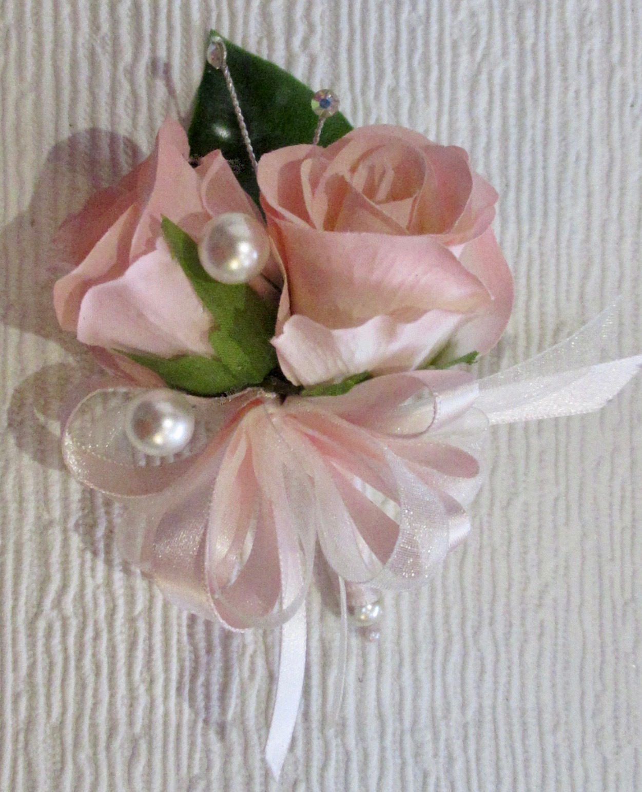 Small Pink Rose Bud Corsage